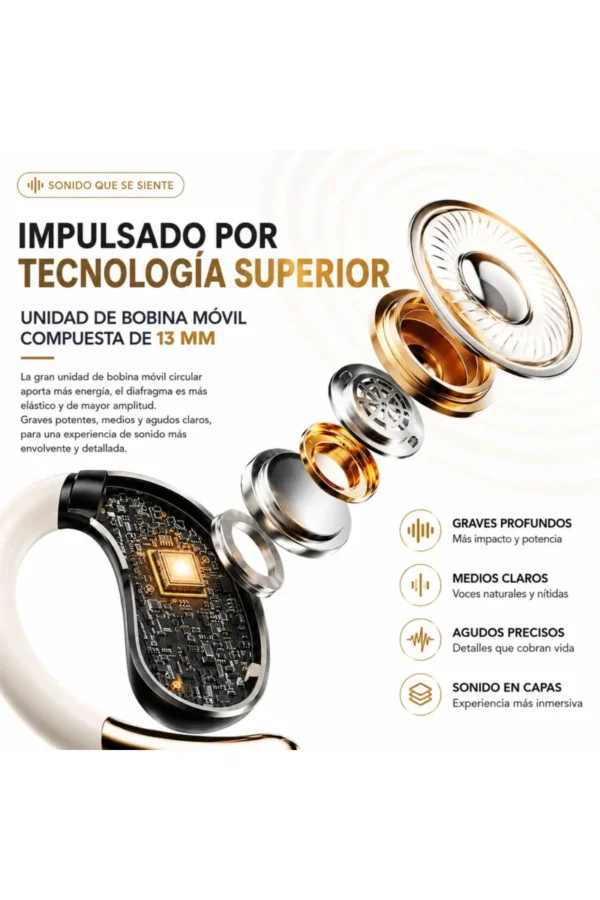 D_NQ_NP_2X_961592-MLA111014594442_052026-F.jpg Auriculares Clip Ear O'clock QH011 - Beige