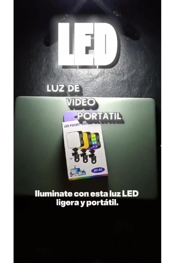 Luz LED AY-83 - Negro