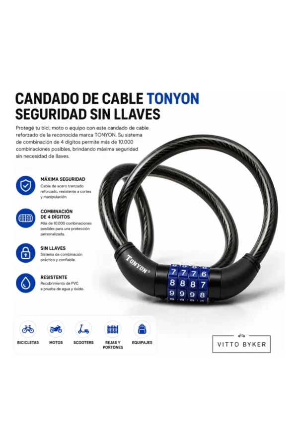 Linga de Seguridad Tonyon TY523 - Negro