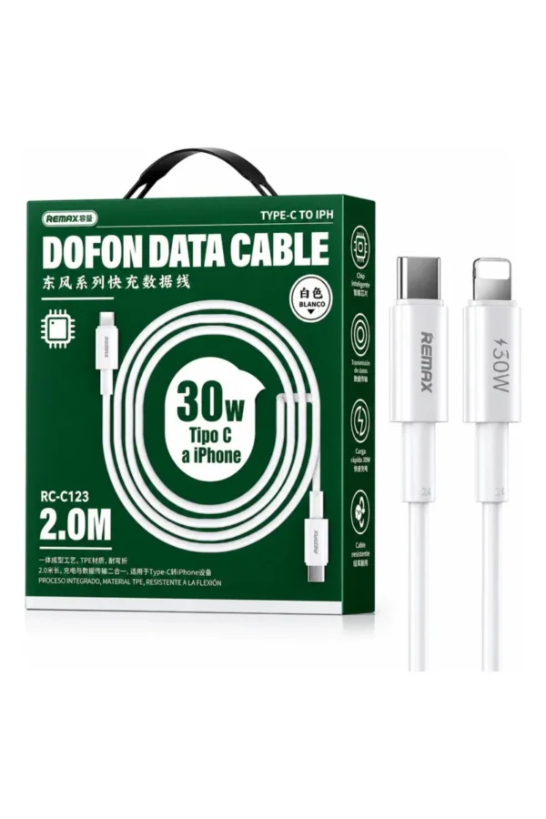 Cable de Datos Remax RC-183I - Blanco