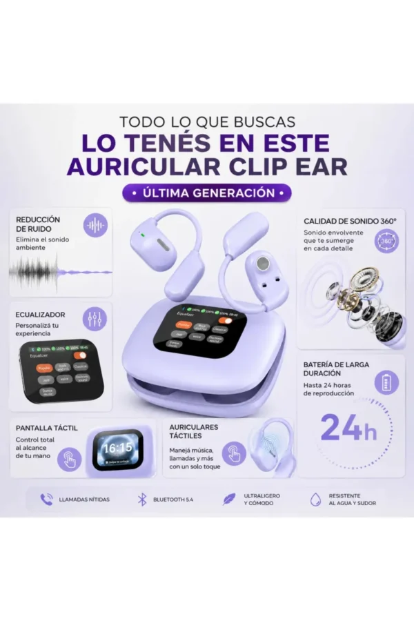 Auriculares Air Conduction O'clock LX-80