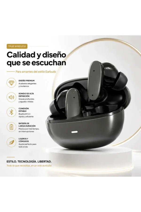 Auriculares In-Ear O'clock G11 ANC - Negro