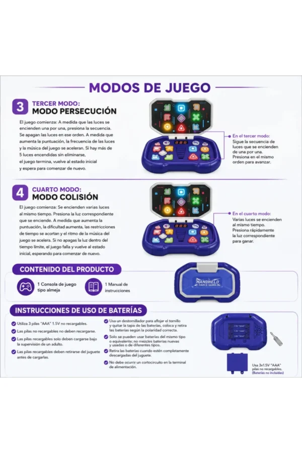 Consola de Juego Dance Game - Azul