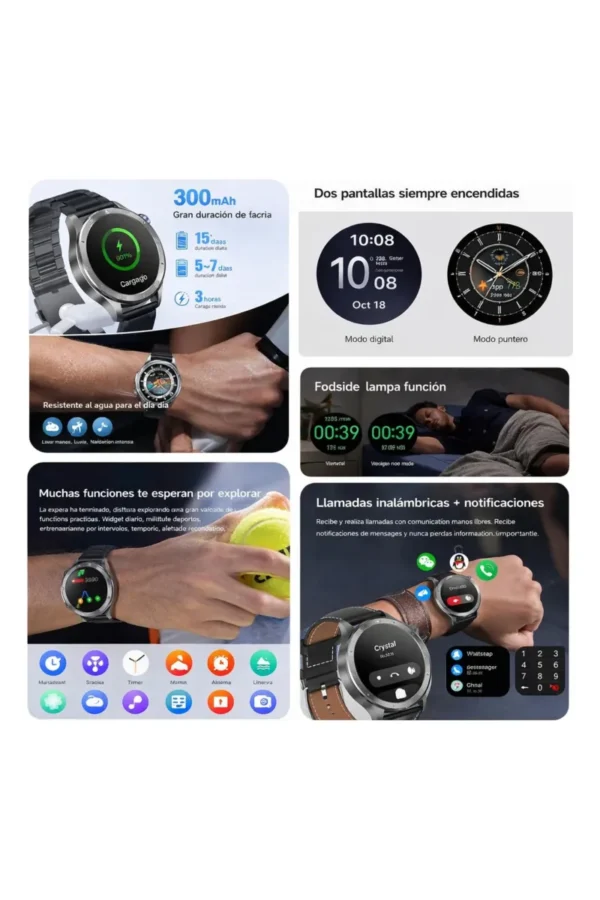 Smartwatch O'clock X2 Max - Negro