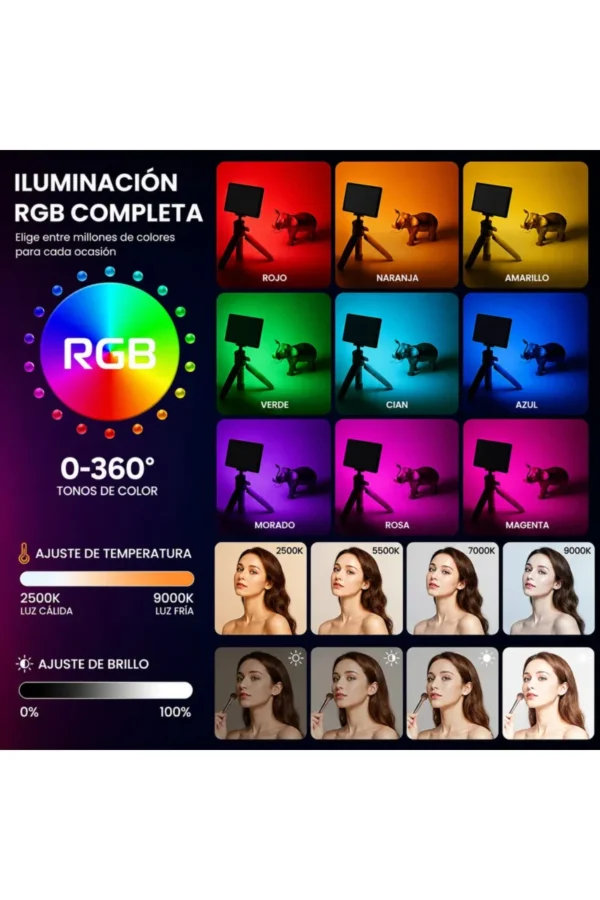 Luz LED WL-R2 - Negro