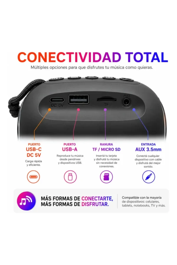Parlante Portátil O'clock ST-135