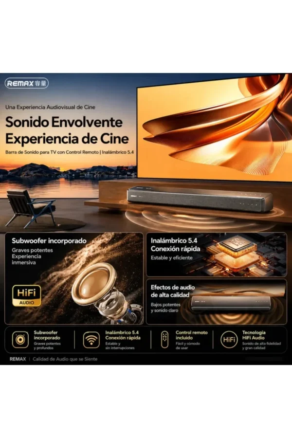 Barra de Sonido iRemax RTS-20 - Gris oscuro