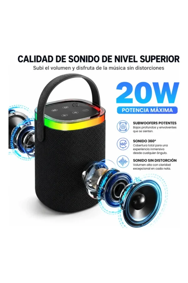 D_NQ_NP_2X_999763-MLA113617513287_062026-F.jpg Parlante Portátil O'clock ST-236 - Negro