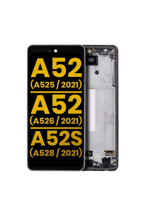 Módulo Samsung A52 4G OLED Con Marco Tamaño Original