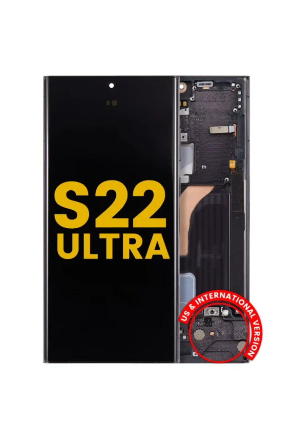 Módulo Samsung S22 Ultra S908 Negro OLED Con Marco