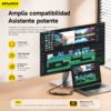 Cable Adaptador AWEI CL-217T Tipo C a HDMI 4K 20 cm - Negro