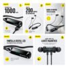 Auriculares Deportivos AWEI G75BL Inalámbricos de Banda - Negro