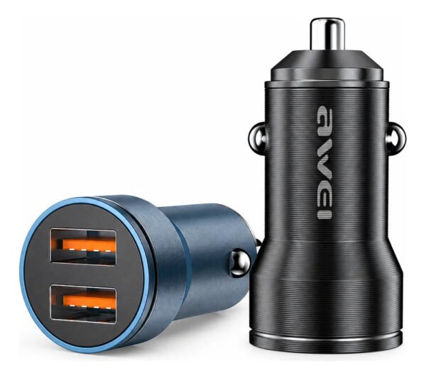 D_NQ_NP_2X_665181-MLA113390921728_072026-F.jpg Cargador de Auto AWEI C-855 2 Puertos USB 12W - Negro