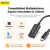 Cable Adaptador AWEI CL-217T Tipo C a HDMI 4K 20 cm - Negro