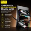 D_NQ_NP_2X_768314-MLA113676870862_072026-F.jpg Cable de Carga AWEI CL-176C USB-C a USB-C 100W 1 m - Negro