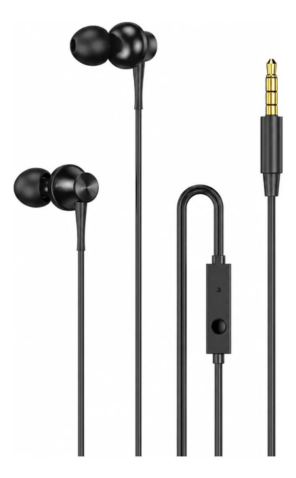 Auriculares In-Ear AWEI PC-1 Jack 3,5 mm con Micrófono - Negro
