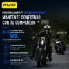 Intercomunicador para Casco AWEI VS-6 Bluetooth 5.4 - Negro