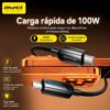 D_NQ_NP_2X_798549-MLA113676870872_072026-F.jpg Cable de Carga AWEI CL-176C USB-C a USB-C 100W 1 m - Negro