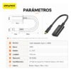 Cable Adaptador AWEI CL-217T Tipo C a HDMI 4K 20 cm - Negro