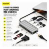 D_NQ_NP_2X_844322-MLA113672219334_072026-F.jpg Hub USB-C AWEI HUB-3 9 en 1 HDMI 4K / USB 3.0 / RJ45