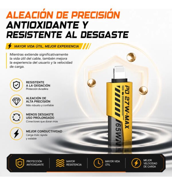 D_NQ_NP_2X_865406-MLA113293159256_072026-F.jpg Cable de Datos AWEI CL-2026 4 en 1 Tipo C / USB-A / Lightning 1 m - Negro