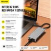 D_NQ_NP_2X_872356-MLA113672484652_072026-F.jpg Hub USB-C AWEI HUB-3 9 en 1 HDMI 4K / USB 3.0 / RJ45