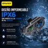 Intercomunicador para Casco AWEI VS-6 Bluetooth 5.4 - Negro
