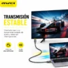 Cable HDMI AWEI CL-214 4K 60Hz 1,8 m Punta Oro - Negro