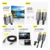 Cable HDMI AWEI CL-214 4K 60Hz 1,8 m Punta Oro - Negro