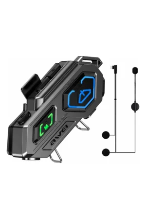 Intercomunicador para Casco AWEI VS-6 Bluetooth 5.4 - Negro